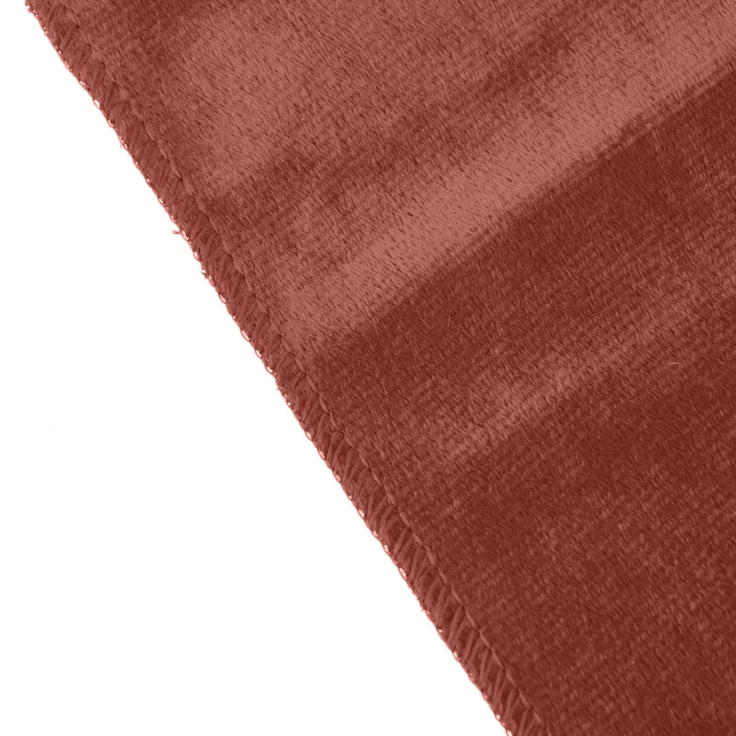 Premium Velvet 90"x156" Rectangle Tablecloth Terracotta (Rust) - Reusable Soft & Seamless Table Cover