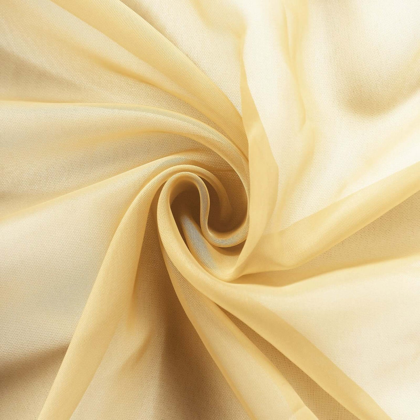 5 Pack Organza Chair Sashes Gold - Timeless Reusable Sheer Chair Bows for Chic Events 6"x108"