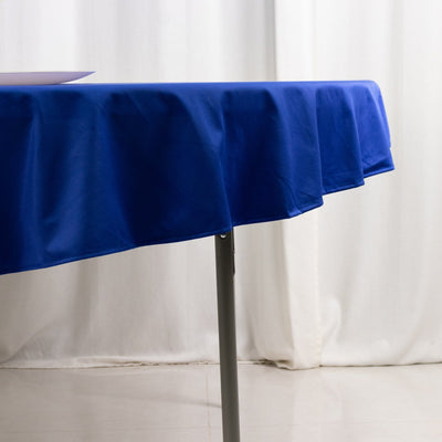 Scuba Round 70" Tablecloth Royal Blue - Wrinkle Free & Stain Resistant Table Cover