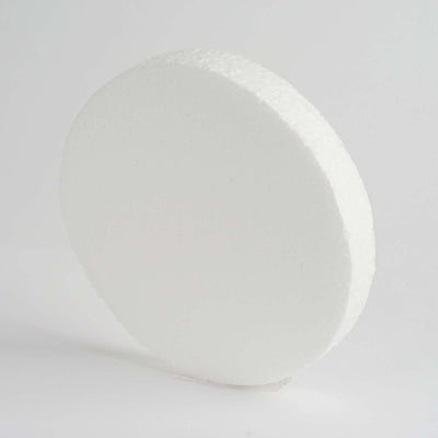12 Pack 8" White StyroFoam Disc, DIY Polystyrene Foam Craft Supplies