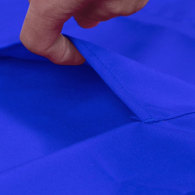 Royal Blue Premium Polyester Cooking Chef Apron with Adjustable Neck and Long Ties, Waterdrop Resistant 2 Pockets Unisex Kitchen Bib Apron