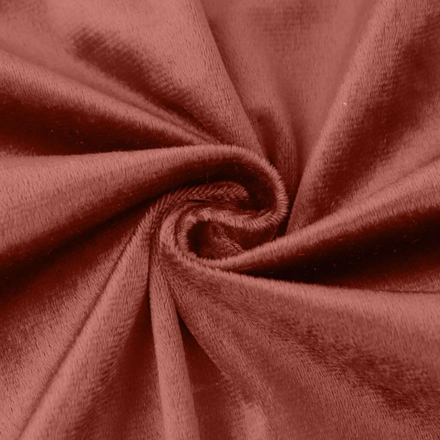 Premium Velvet 120" Round Tablecloth Terracotta (Rust) - Reusable Soft & Seamless Table Cover