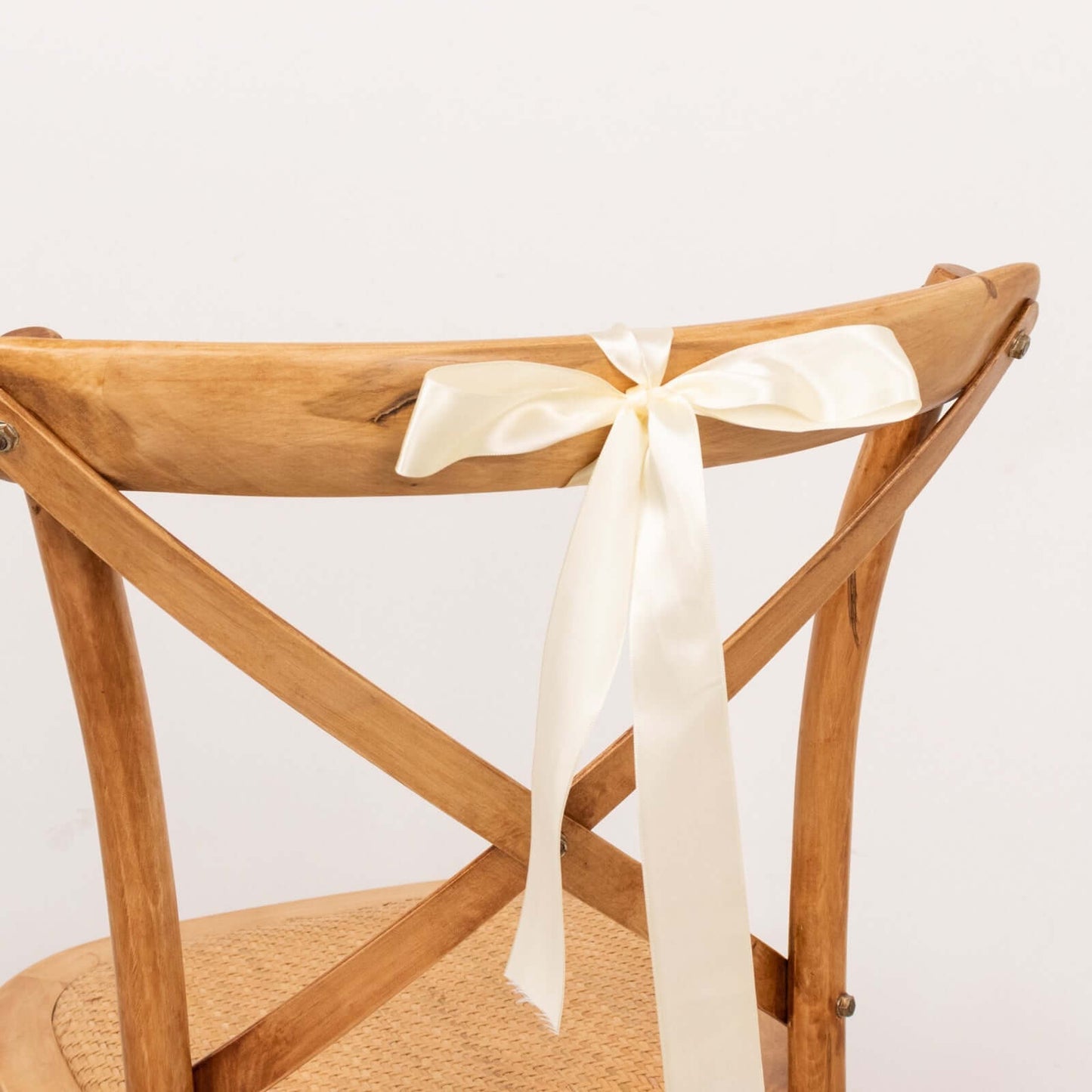 50 Yards 1.5" Ivory Single Face Decorative Satin Ribbon