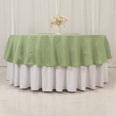 Premium Polyester 90" Round Tablecloth Sage Green - Stain and Wrinkle-Resistant Design with 220GSM Thickness Table Cover