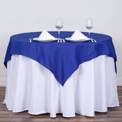 Polyester Square 54"x54" Tablecloth Royal Blue - Wrinkle-Resistant & Durable Table Cover