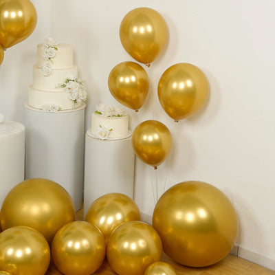 Set of 110 Gold Balloon Garland Kit – Biodegradable Extra Strong Latex Balloons for Party Arch Décor - Decorations