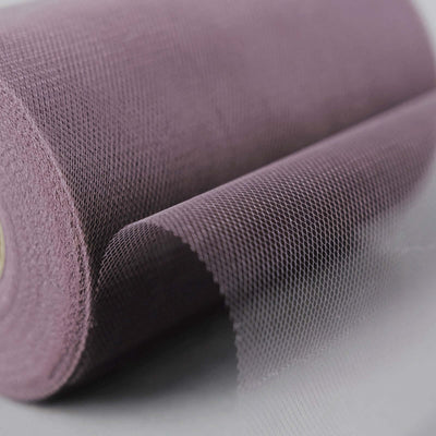 6"x100 Yards Violet Amethyst Tulle Fabric Bolt, Sheer Fabric Spool Roll For Crafts