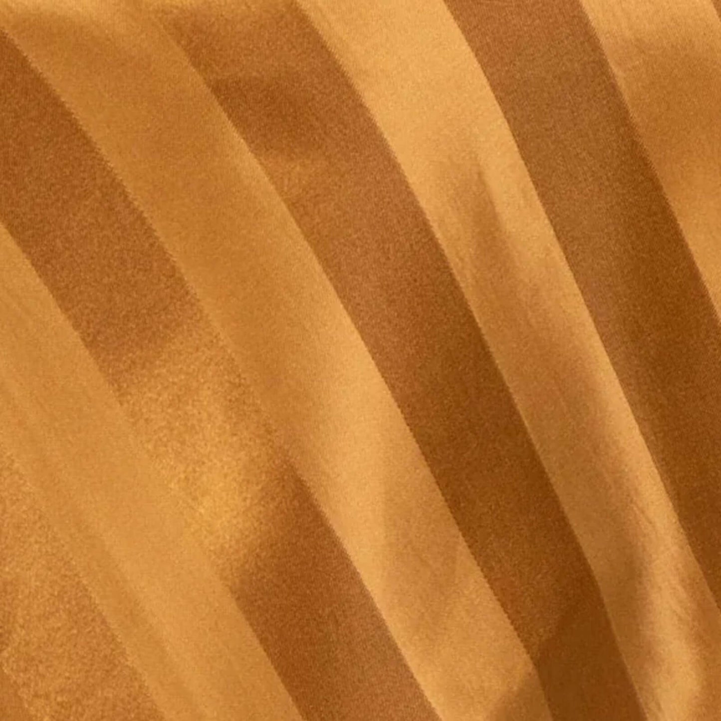Satin 72"x72" Table Overlay Square Tablecloth Gold - Stripe Table Topper