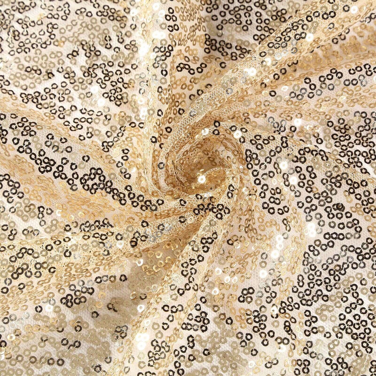 Sequin 12"x108" Table Runner Champagne - Glittering Design
