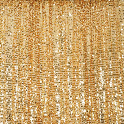 20ftx10ft Gold Big Payette Sequin Event Curtain Drapes, Backdrop Event Panel