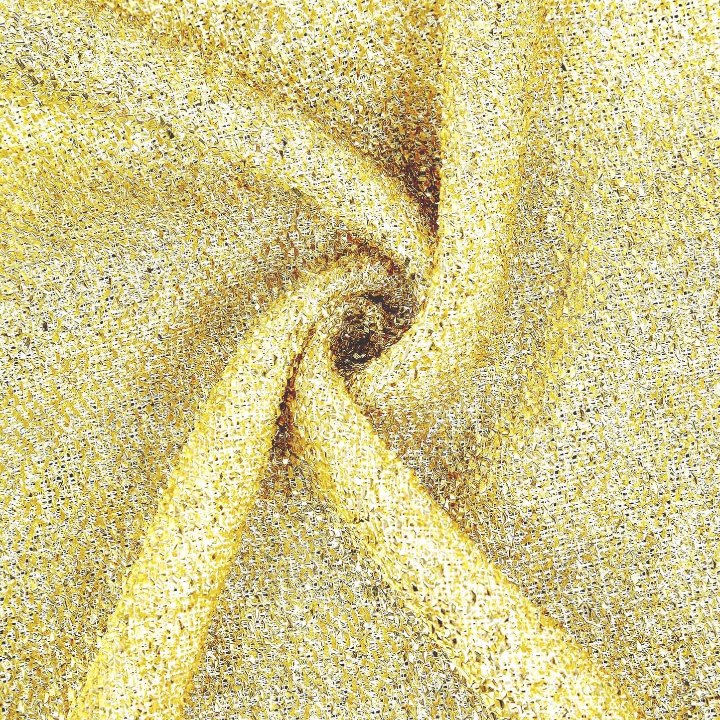 5ft Champagne Shimmer Tinsel Spandex Chiara Backdrop Stand Cover For Fitted Round Top Wedding Arch