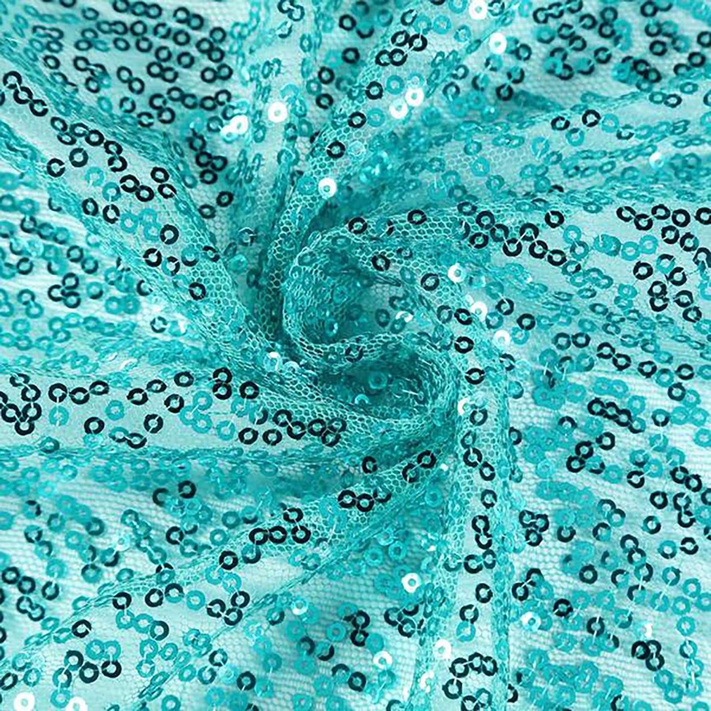 Sequin 12"x108" Table Runner Turquoise - Glittering Design