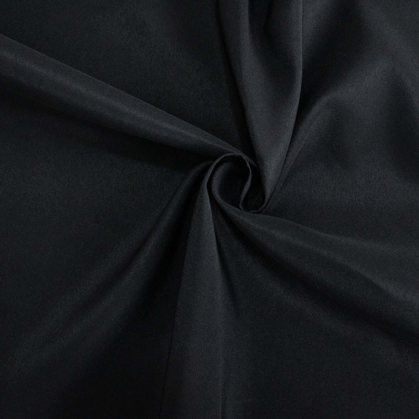 Premium Polyester 90"x90" Table Overlay Square Tablecloth Black 220GSM Wrinkle-Resistant Table Cover