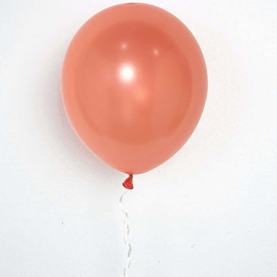 25 Pack 12" Shiny Pearl Rose Gold Latex Helium or Air Balloons