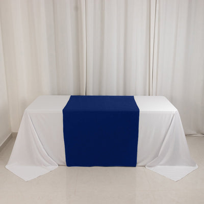 Wide Polyester 36"x72" Table Runner Royal Blue - Durable Trade Show Table Linen