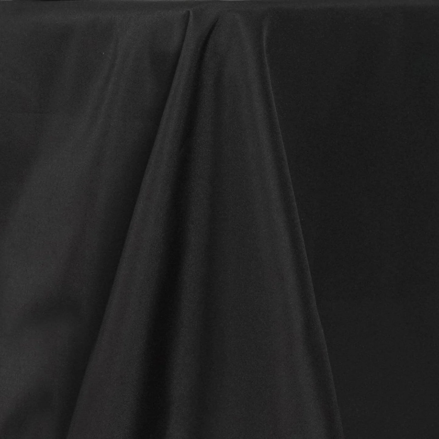 Fire Retardant Premium Polyester 60"x102" Rectangular Tablecloth Black - High-Performance Table Cover
