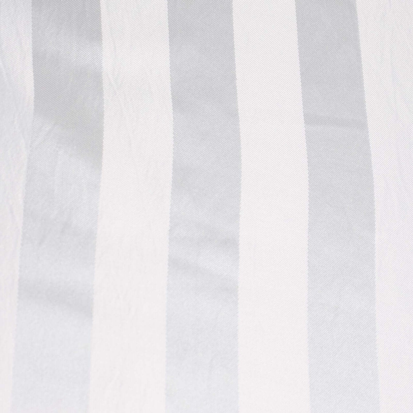 Satin Striped 90"x132" Rectangular Tablecloth White - Seamless Silky Smooth Wedding Decor
