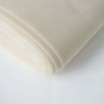 108"x50 Yards Beige Tulle Fabric Bolt, DIY Craft Fabric Roll