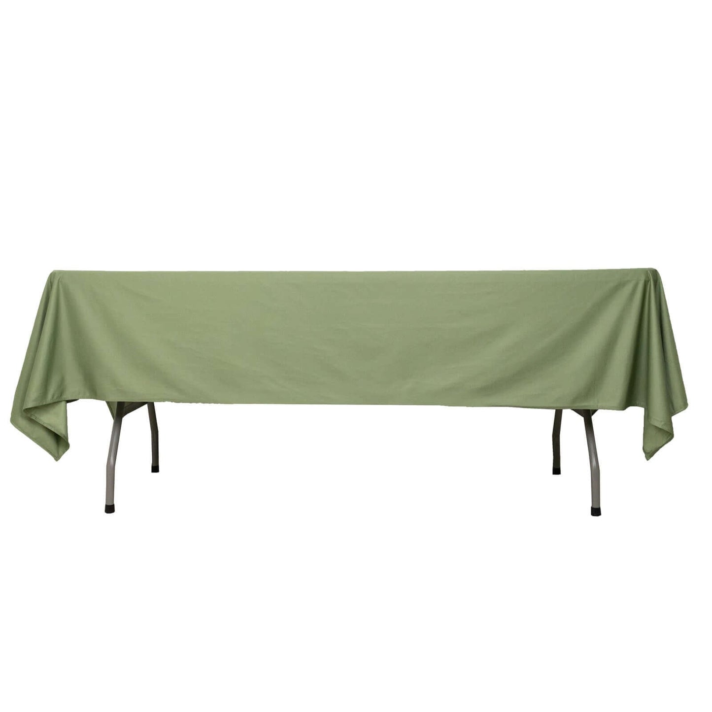 Scuba Rectangular 60"x102" Tablecloth Dusty Sage Green - Wrinkle Free & Stain Resistant Table Cover