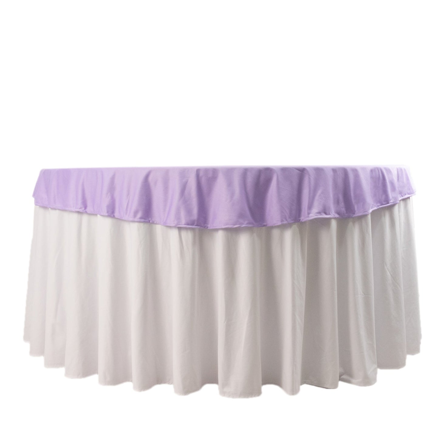 Scuba Round 70" Tablecloth Lavender Lilac - Wrinkle Free & Stain Resistant Table Cover