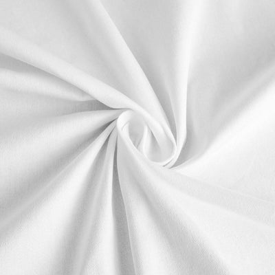 100% Cotton 54"x54" Table Overlay Square Tablecloth White Linen - Sophisticated, Soft & Breathable Fabric Table Topper