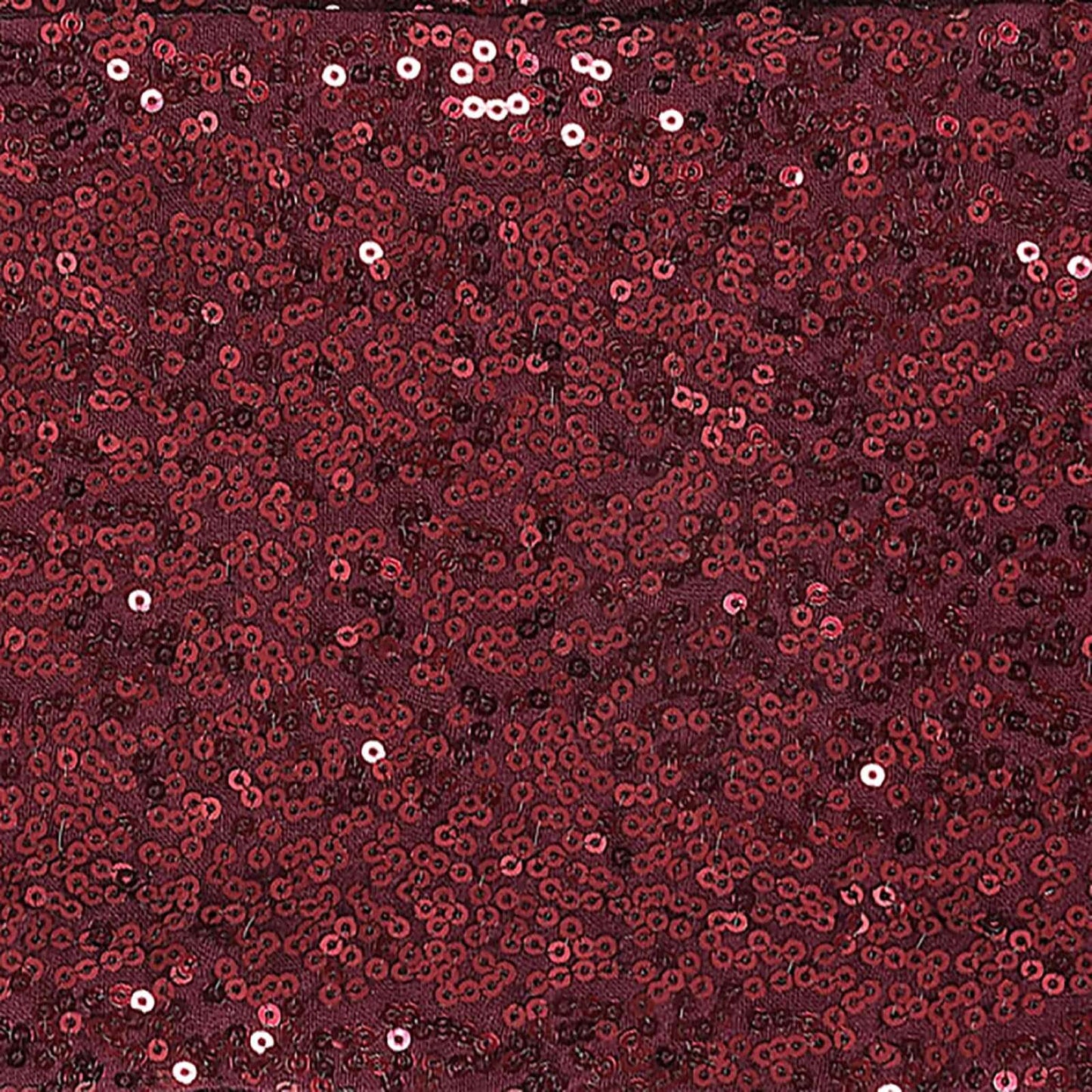 5 Pack Sequin Spandex Chair Sashes Burgundy - Stretch Chair Bands 6"x15"