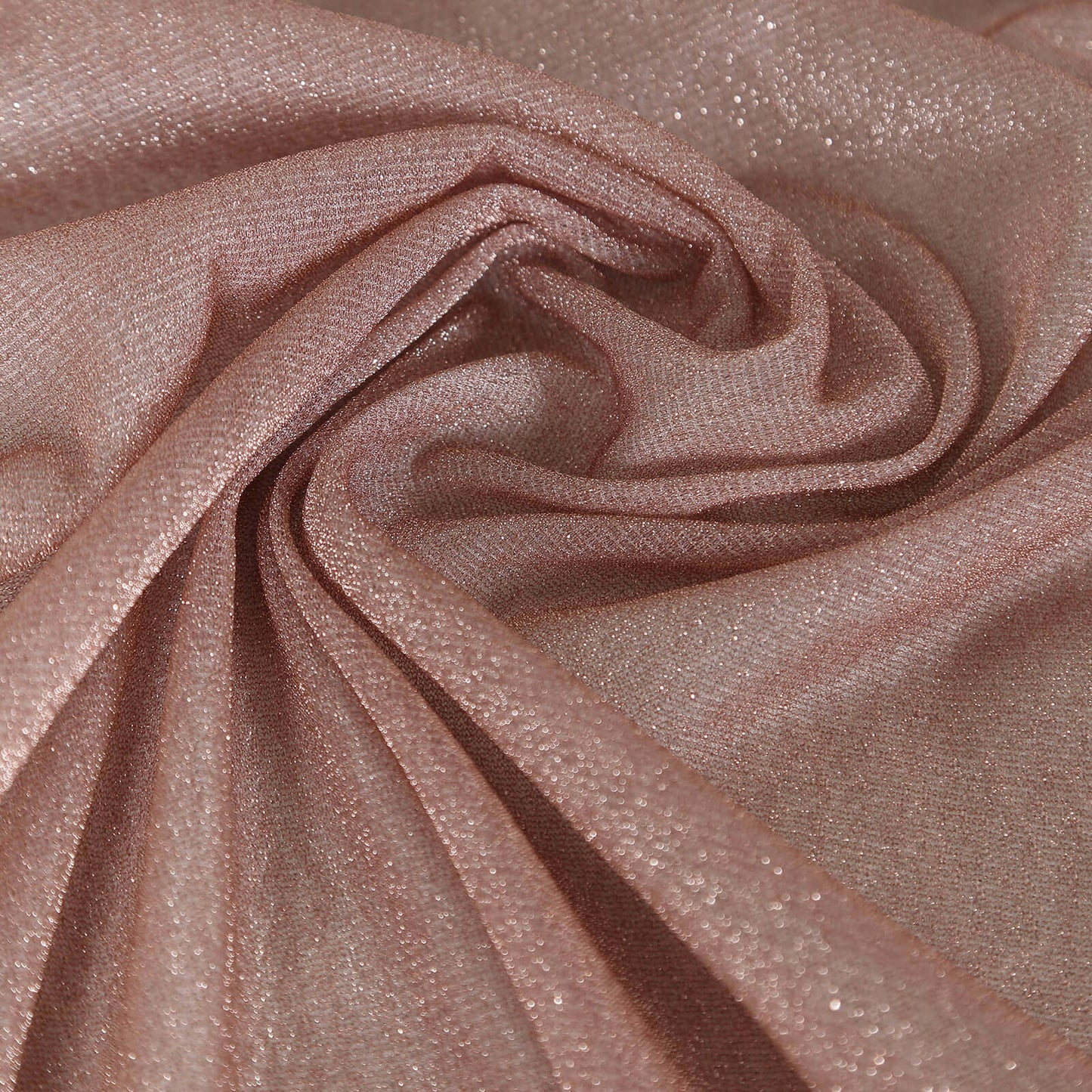 Glitter Gauze 27"x120" Table Runner Rose Gold - Sparkling Reusable Sheer Table Linen