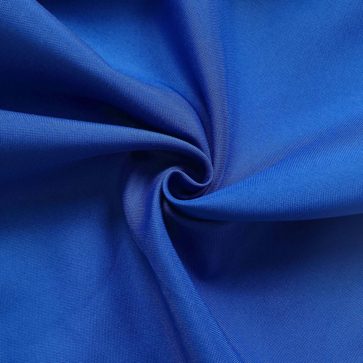 2 Pack Royal Blue Polyester Event Curtain Drapes, 10ftx8ft Backdrop Event Panels With Rod Pockets 130 GSM