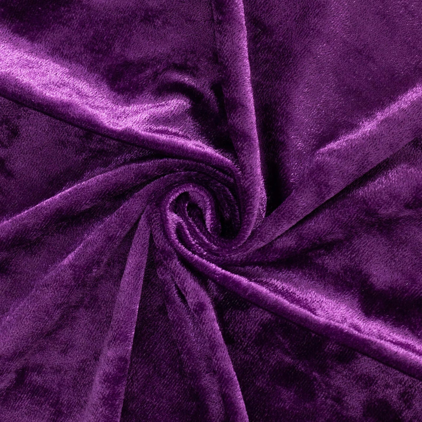 Purple Crushed Velvet Backdrop Curtain – 5ft x 12ft Event Drape with Rod Pocket, Privacy Panel for Photo Booths & Events