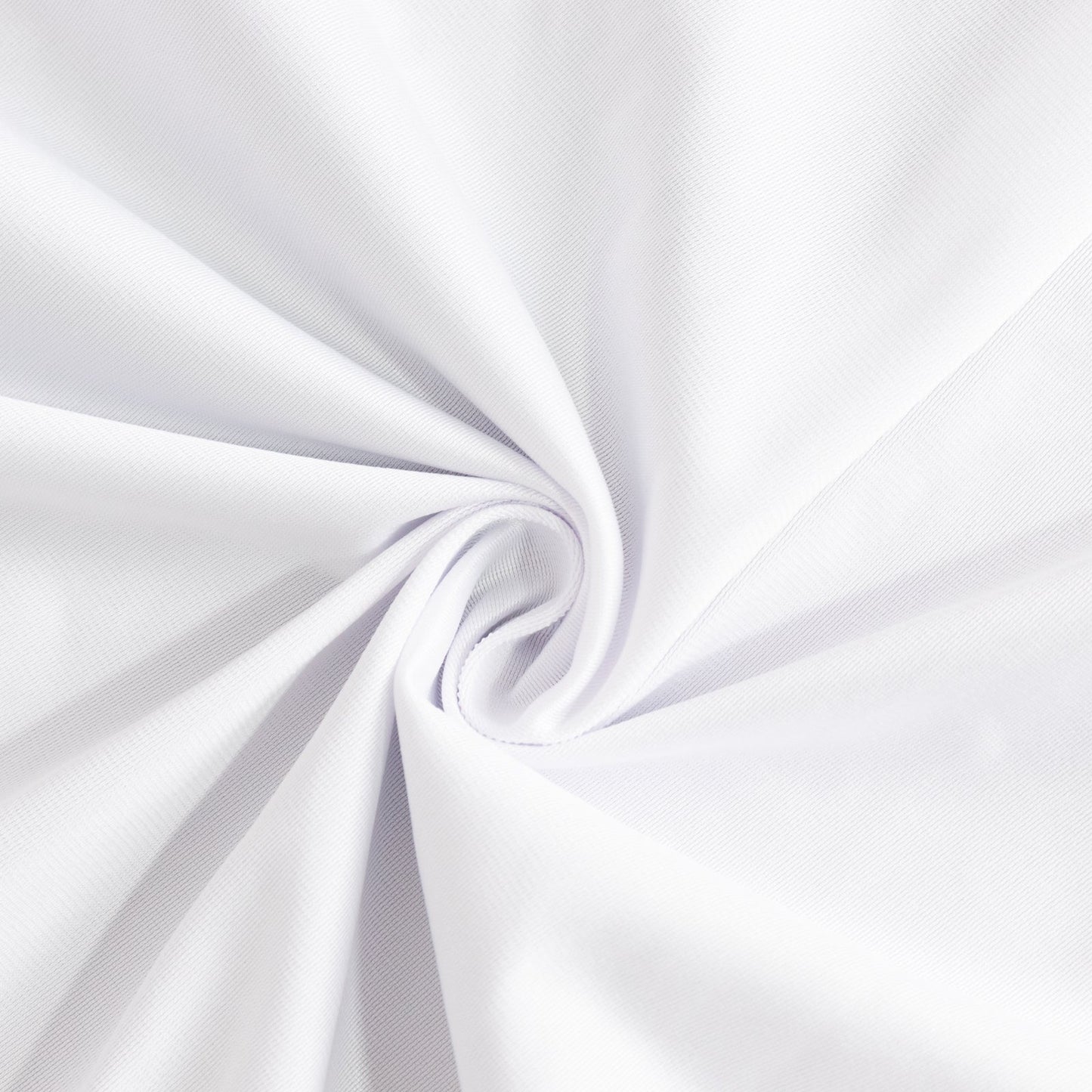 Scuba Polyester 24"x72" Wide Table Runner White - Wrinkle-Free Trade Show & Event Table Linen