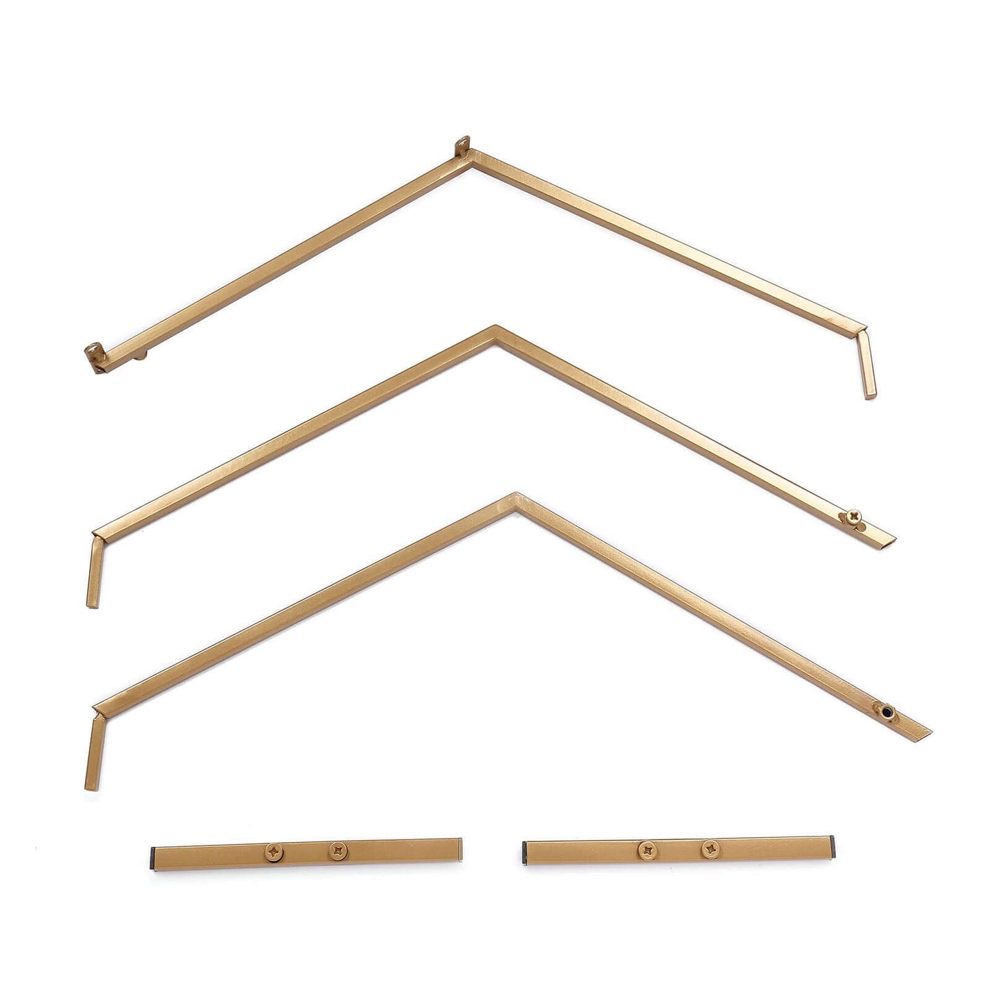 Hexagon Wedding Arch Table Centerpiece Metal Gold - Self-Standing Geometric Flower Balloon Stand 24"