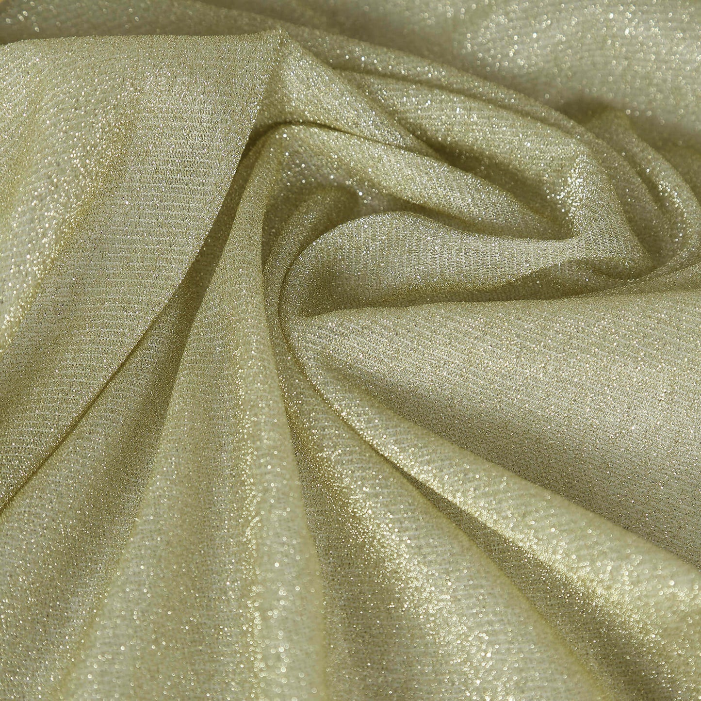 Glitter Gauze 27"x120" Table Runner Champagne - Sparkling Reusable Sheer Table Linen