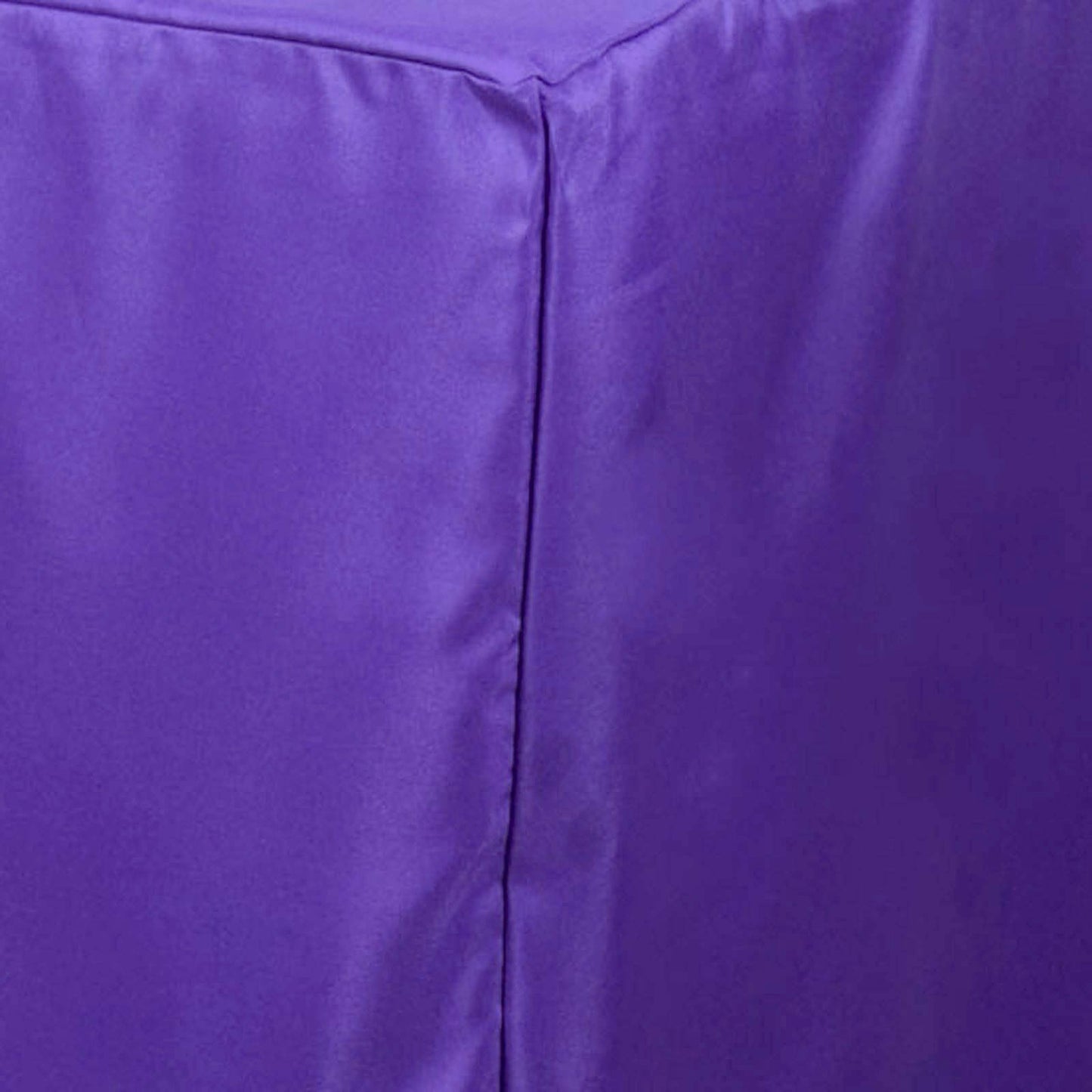 Fitted Polyester 72"x30" Rectangle Tablecloth Purple - Durable and Easy to Maintain Table Cover