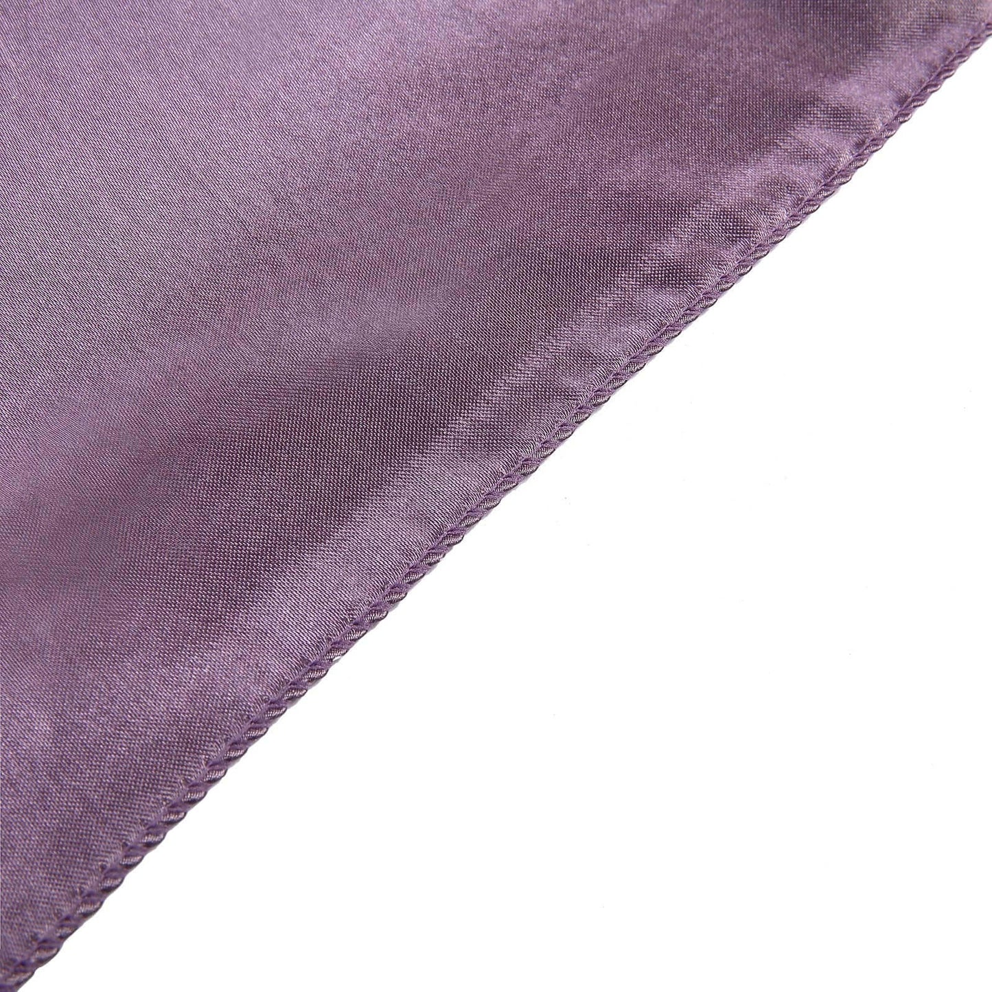 Satin 60"x60" Table Overlay Square Tablecloth Violet Amethyst - Smooth Silky Touch Table Cover