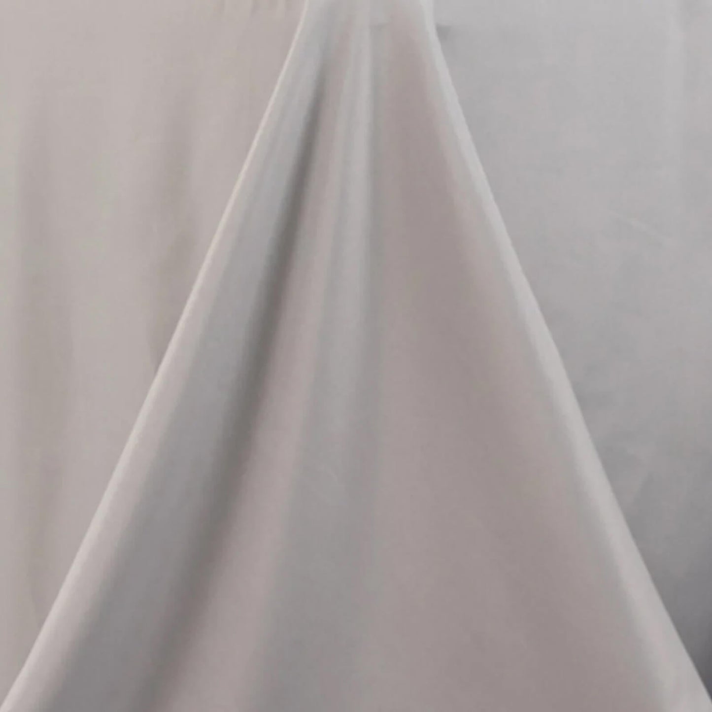 Premium Polyester 90"x156" Rectangle Tablecloth Silver - Seamless 220GSM Stain-Resistant Table Cover