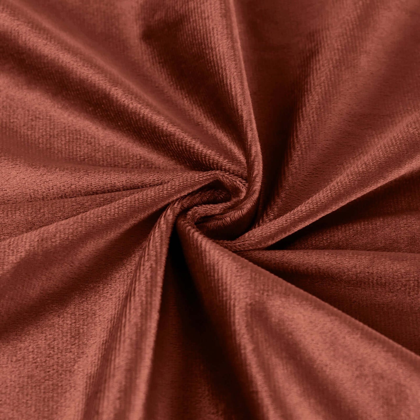 5 Pack Premium Velvet 20"x20" Napkins Terracotta (Rust) - Soft Sheen Finish Cloth Napkins