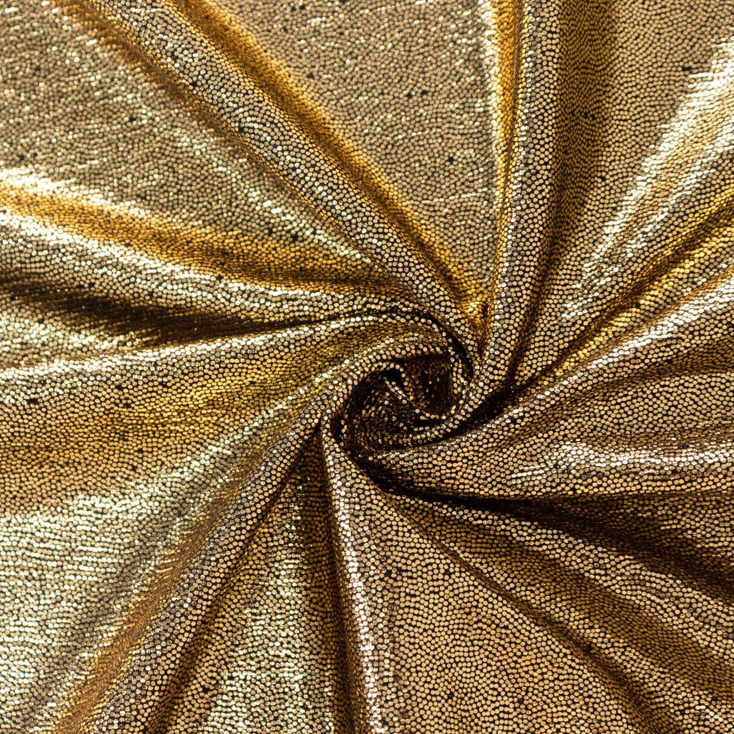 Polyester 72"x72" Table Overlay Square Tablecloth Antique Gold - Sequin Dots Wrinkle-Free Table Cover