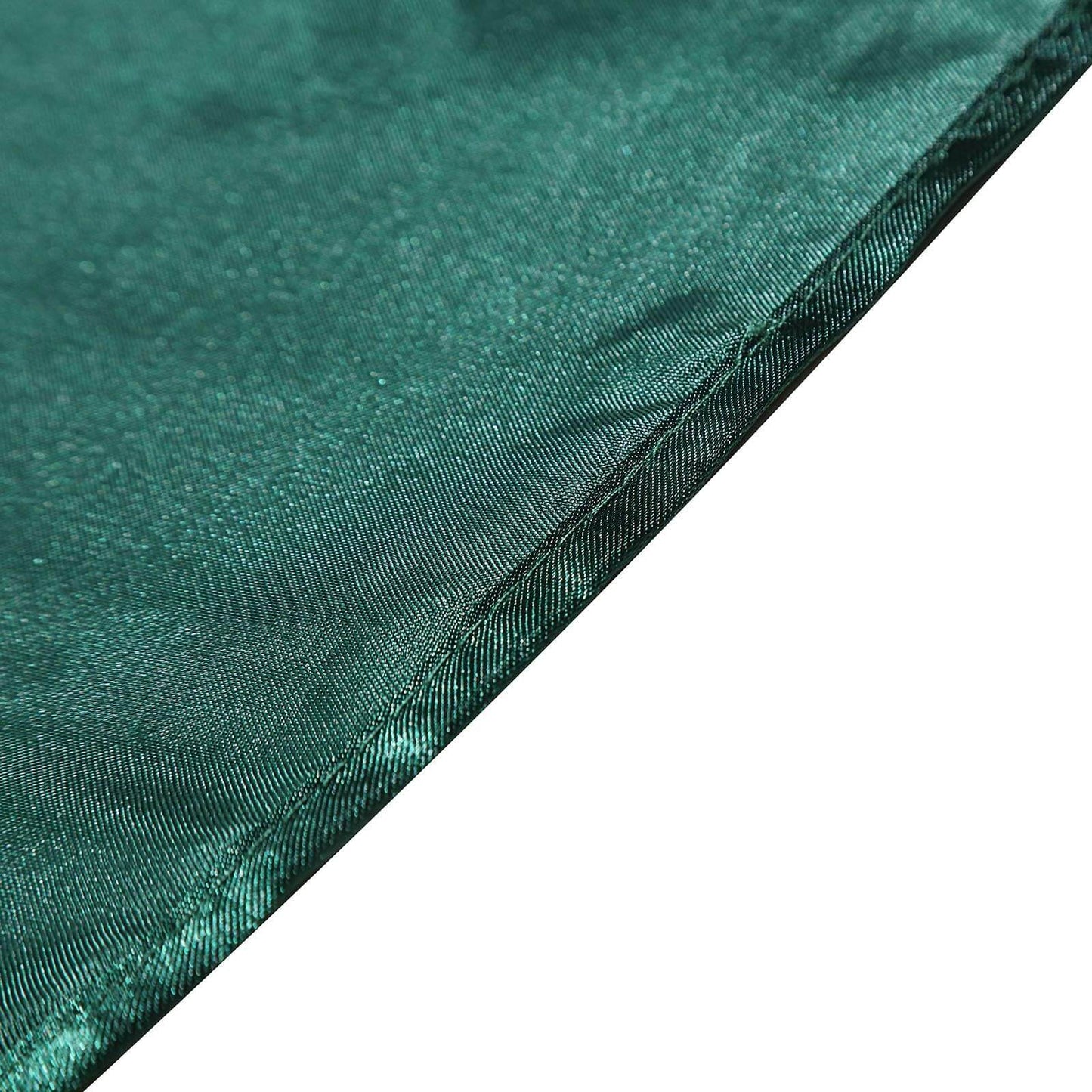 Satin 72"x72" Table Overlay Square Tablecloth Hunter Emerald Green - Smooth Finish Table Cover