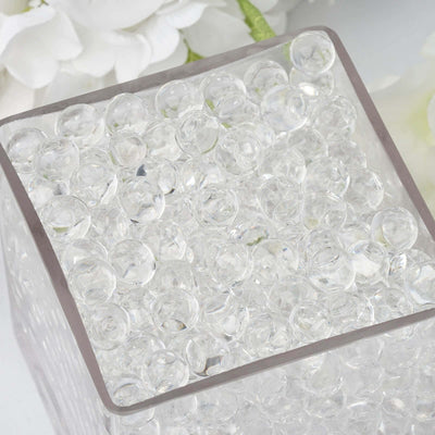 200-250 Pcs Water Gel Beads Vase Filler Clear - Small Nontoxic Jelly Balls for Floating Candles & Floral Displays