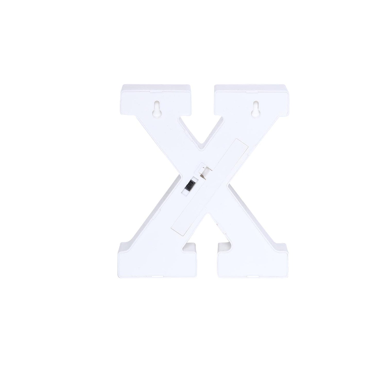 3D Marquee Letter "X" Warm White 5 LED Lights Gold - Chic Light-Up Decor for Events 6"