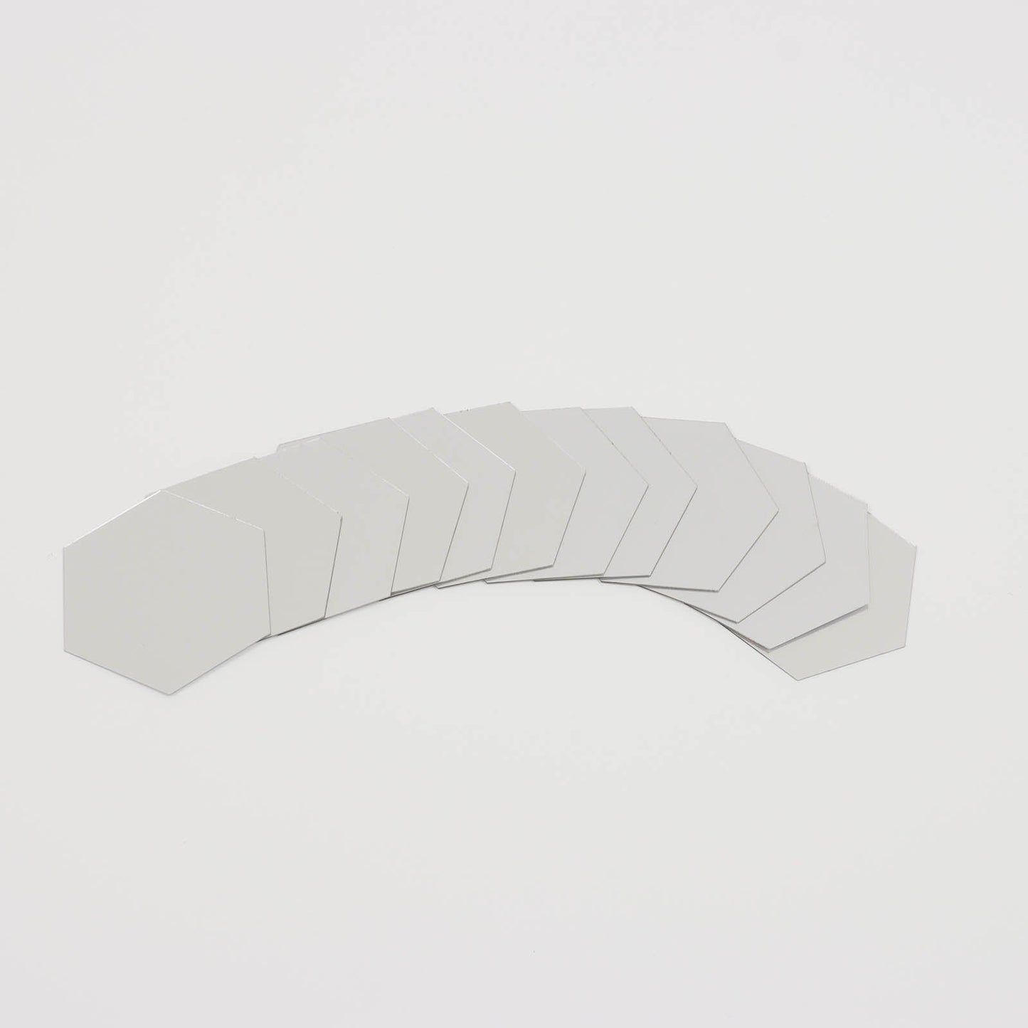 12 Pack Hexagon Acrylic Mirror Wall Stickers, 3" Removable Wall Decals For Home Decor