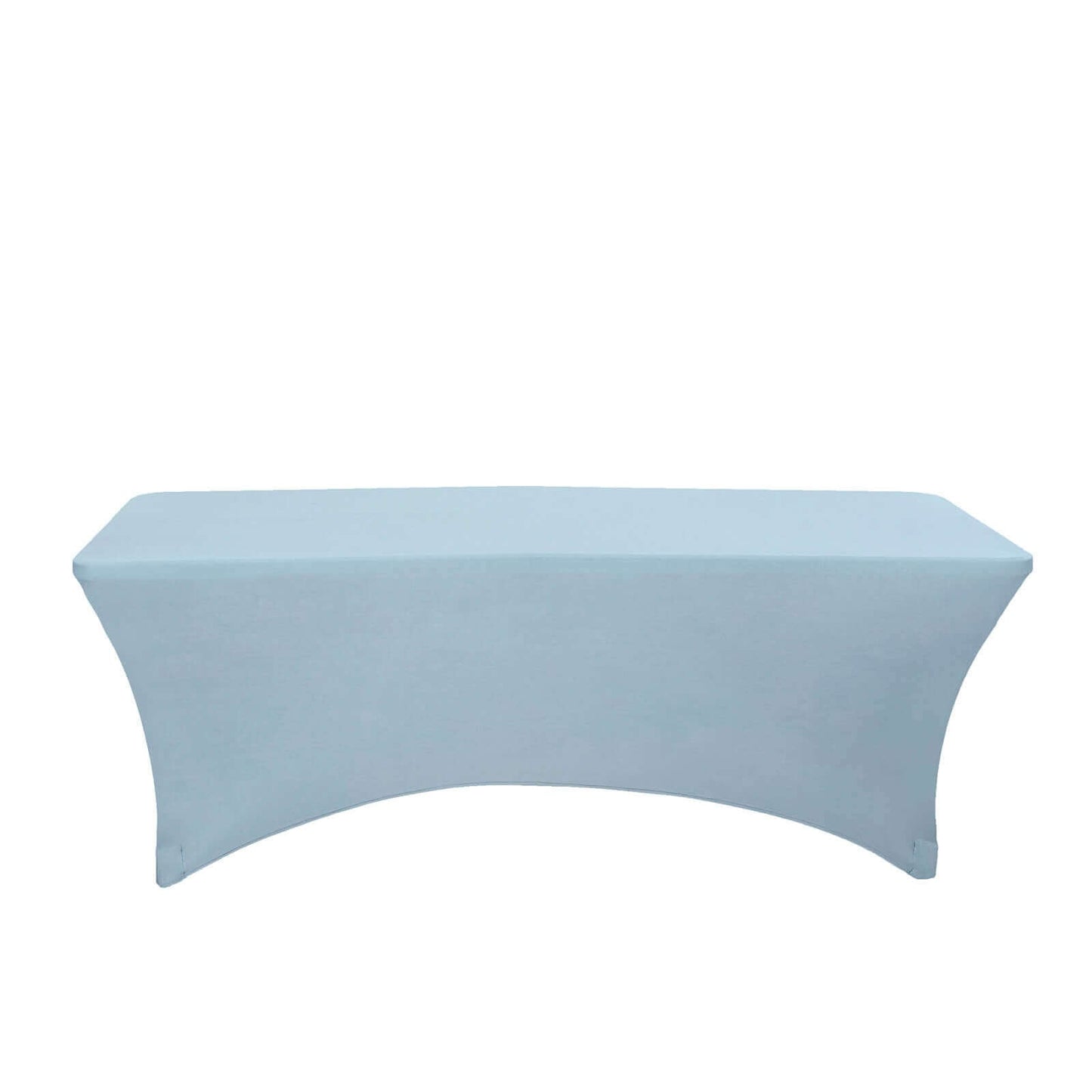 Stretch Spandex 96"x30" Rectangle Table Cover Dusty Blue - Durable Form-Fitting Tablecloth