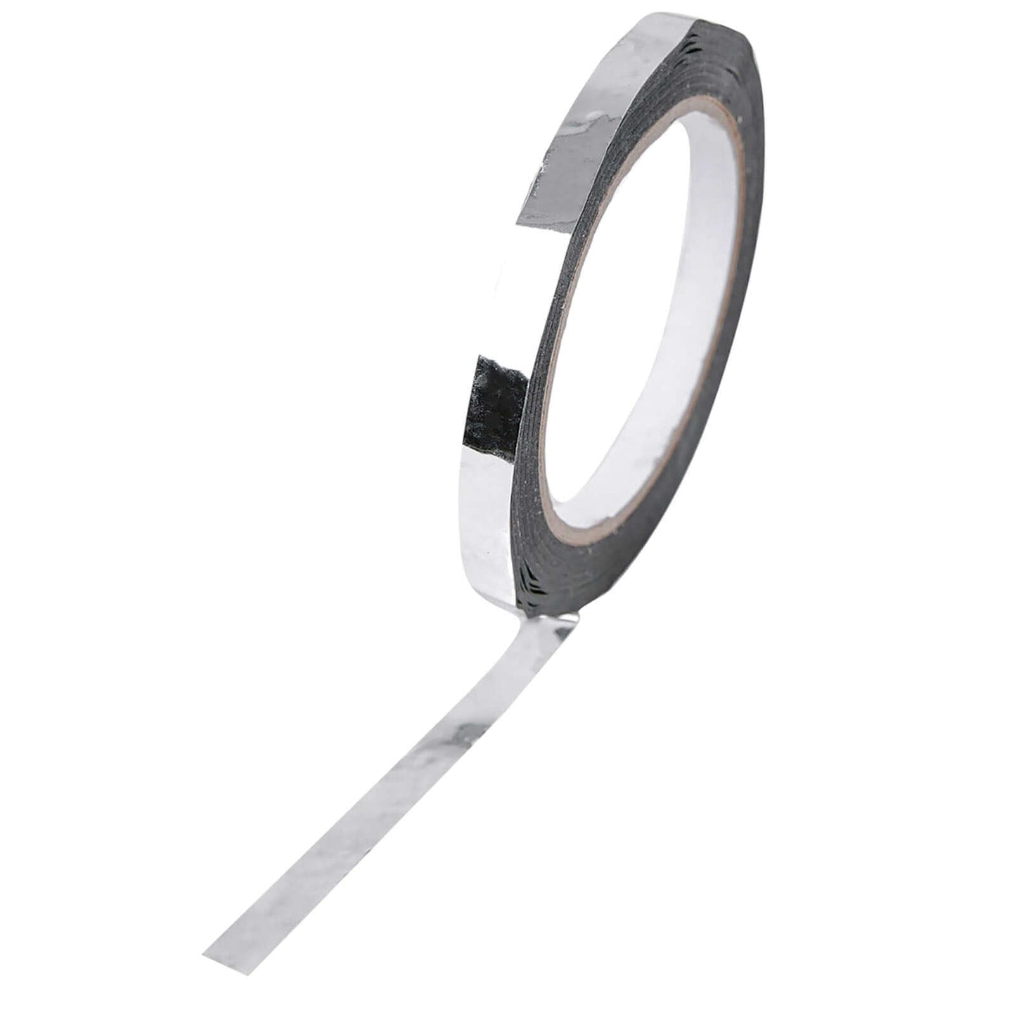 100 Yds 3/8" Silver Metallic Film Tape Adhesive, DIY Floral Wrap Craft Decor Tape - Polyester with Acrylic