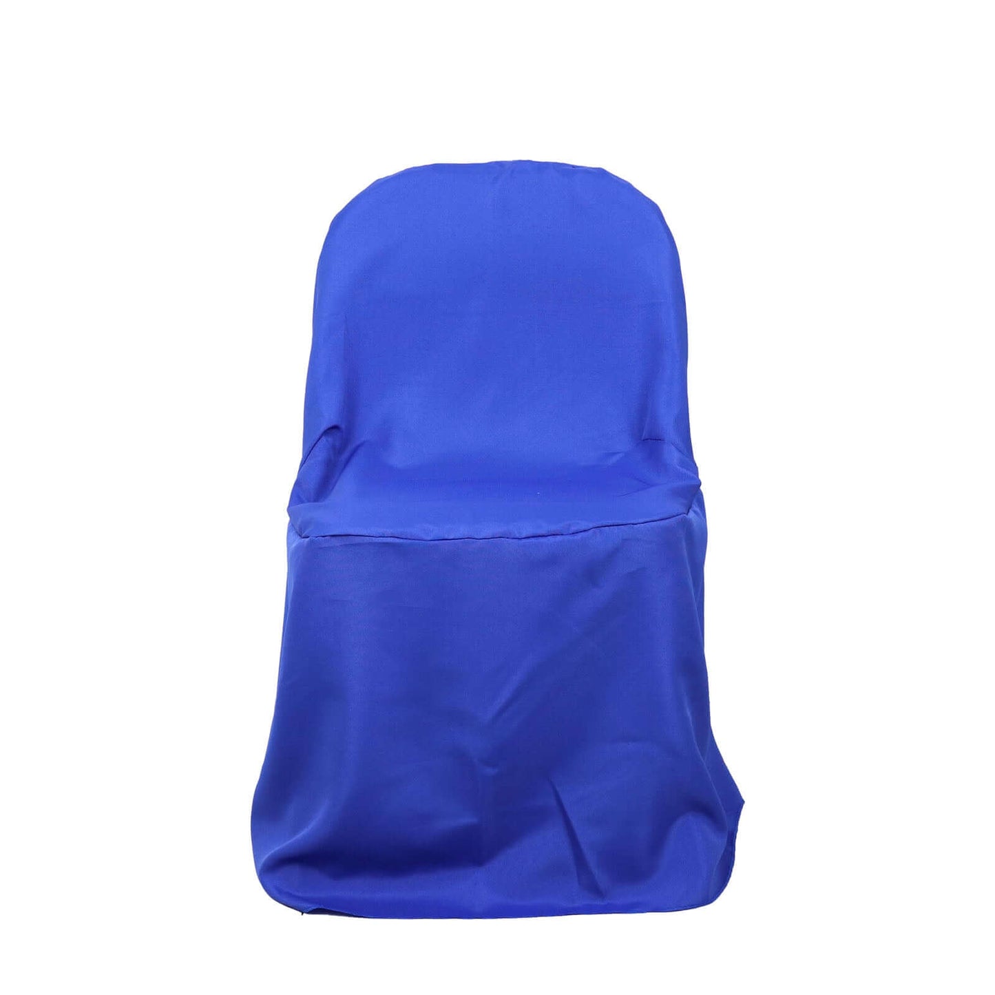 Polyester Slip On Folding Chair Covers Royal Blue - Stain-Resistant Reusable Durable Fabric