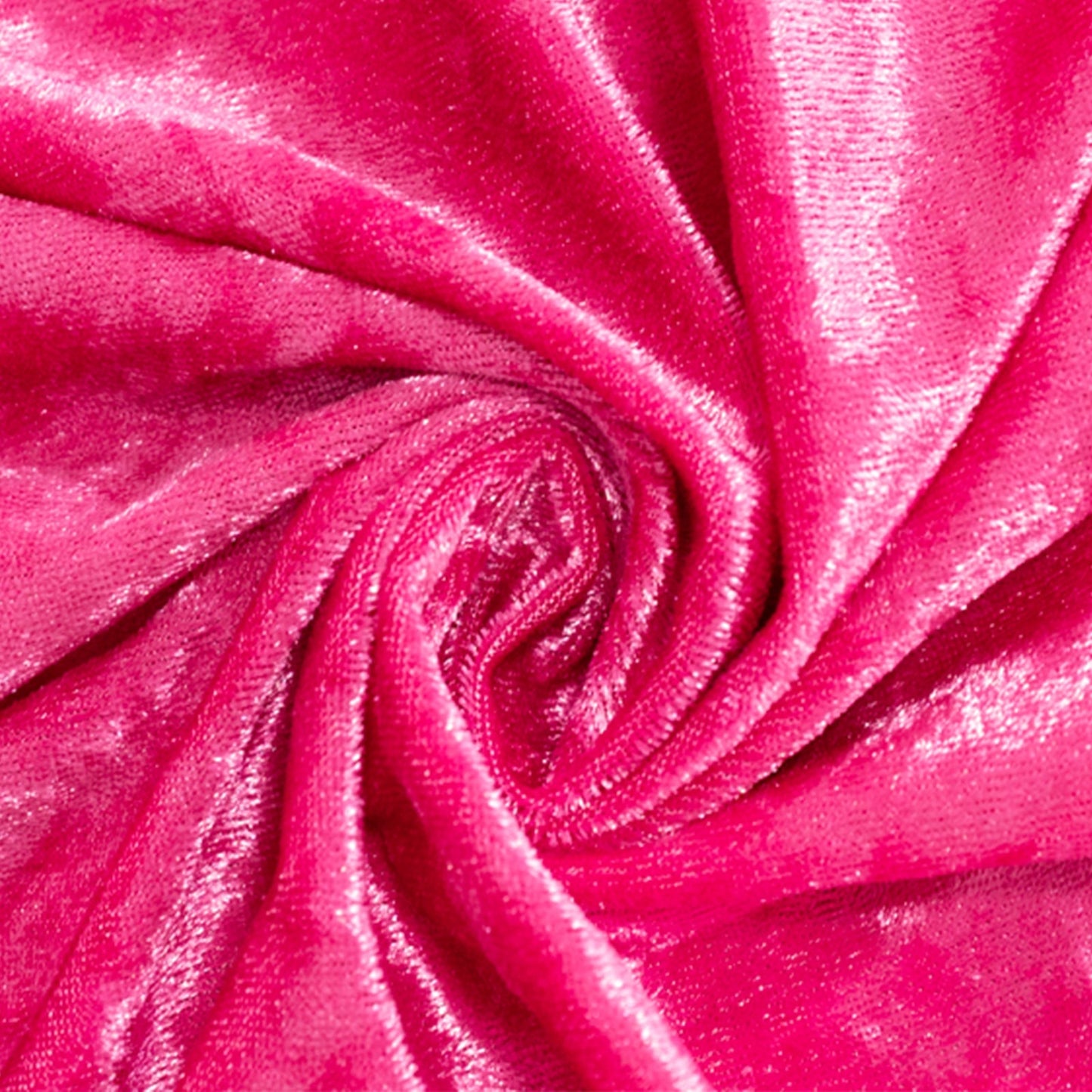 Premium Crushed Velvet 120" Round Tablecloth Fuchsia - Reusable Soft & Stylish Seamless Table Cover