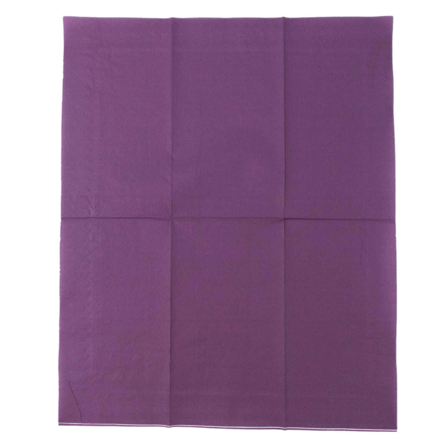 50-Pack Paper Napkins Purple - Soft Disposable 2-Ply Dinner Napkins for Weddings