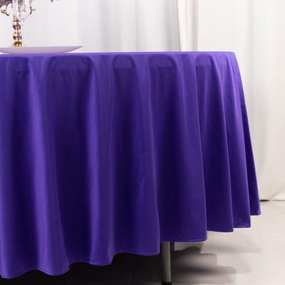 Scuba Round 108" Tablecloth Purple - Wrinkle Free & Stain Resistant Table Cover