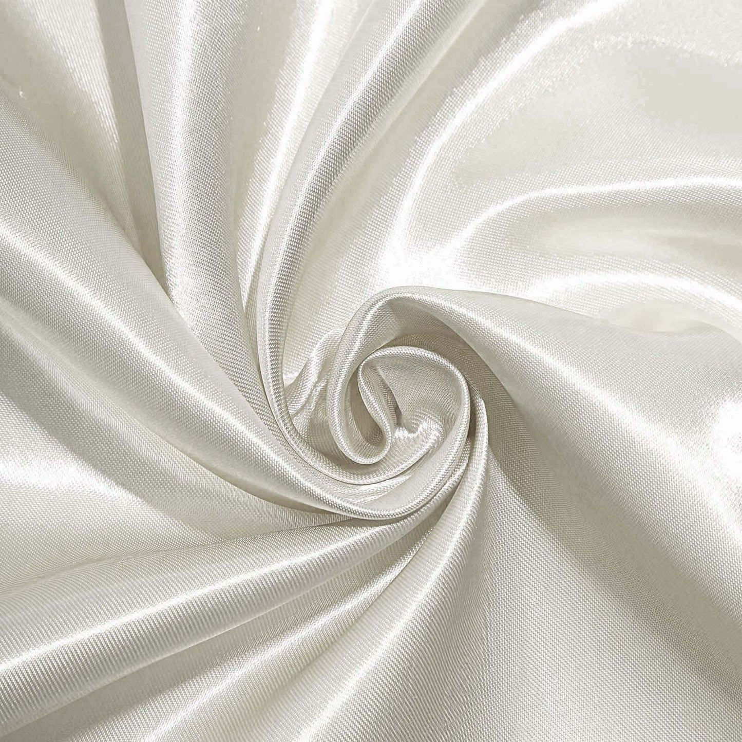 Satin 108" Round Tablecloth Ivory - Smooth and Lustrous Table Cover