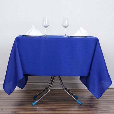 Polyester Square 70"x70" Tablecloth Royal Blue - Wrinkle-Resistant & Durable Table Cover