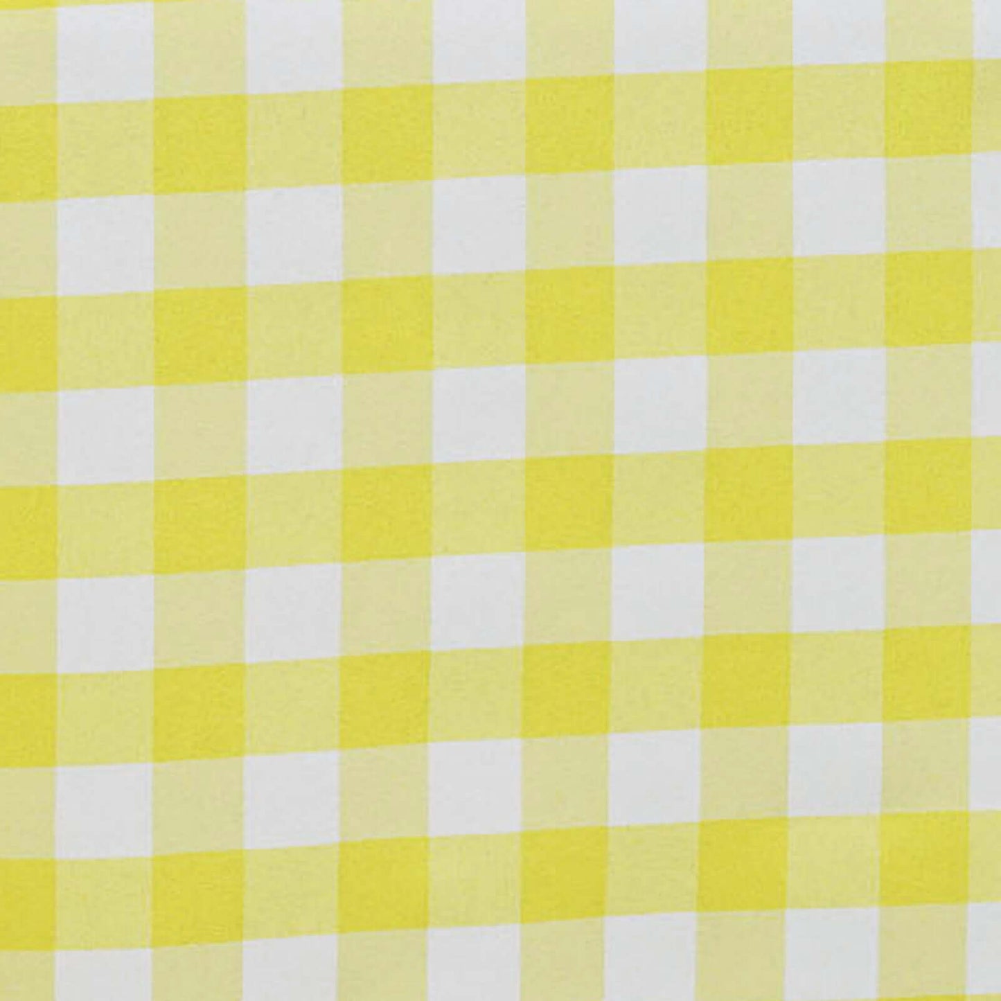 5 Pack Polyester 15"x15" Napkins Yellow/White Buffalo Plaid Gingham Style Cloth Napkins